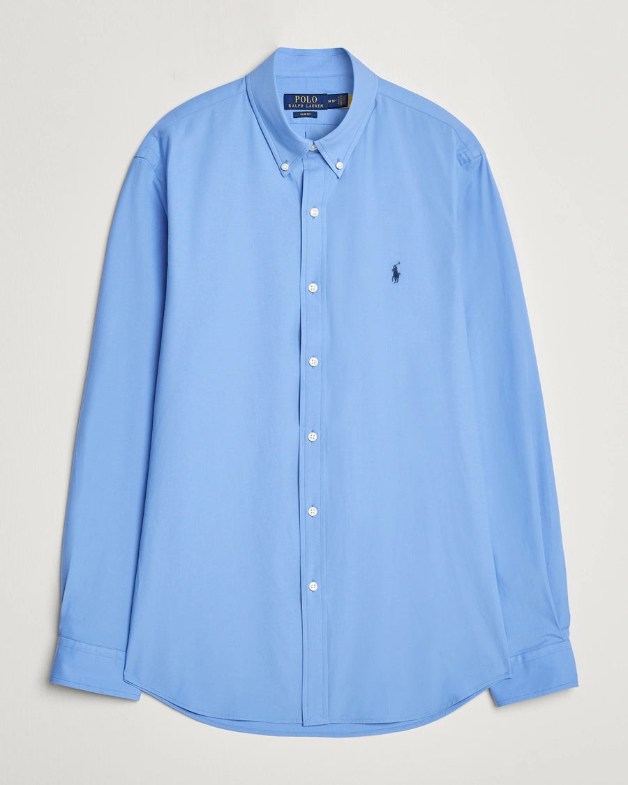 Polo Ralph Lauren Slim Fit Poplin Shirt Harbor Island Blue