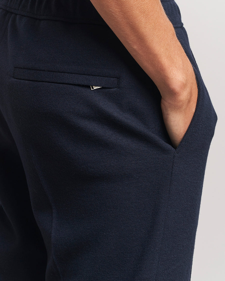 Lanvin Wool Drawstring Trousers Navy