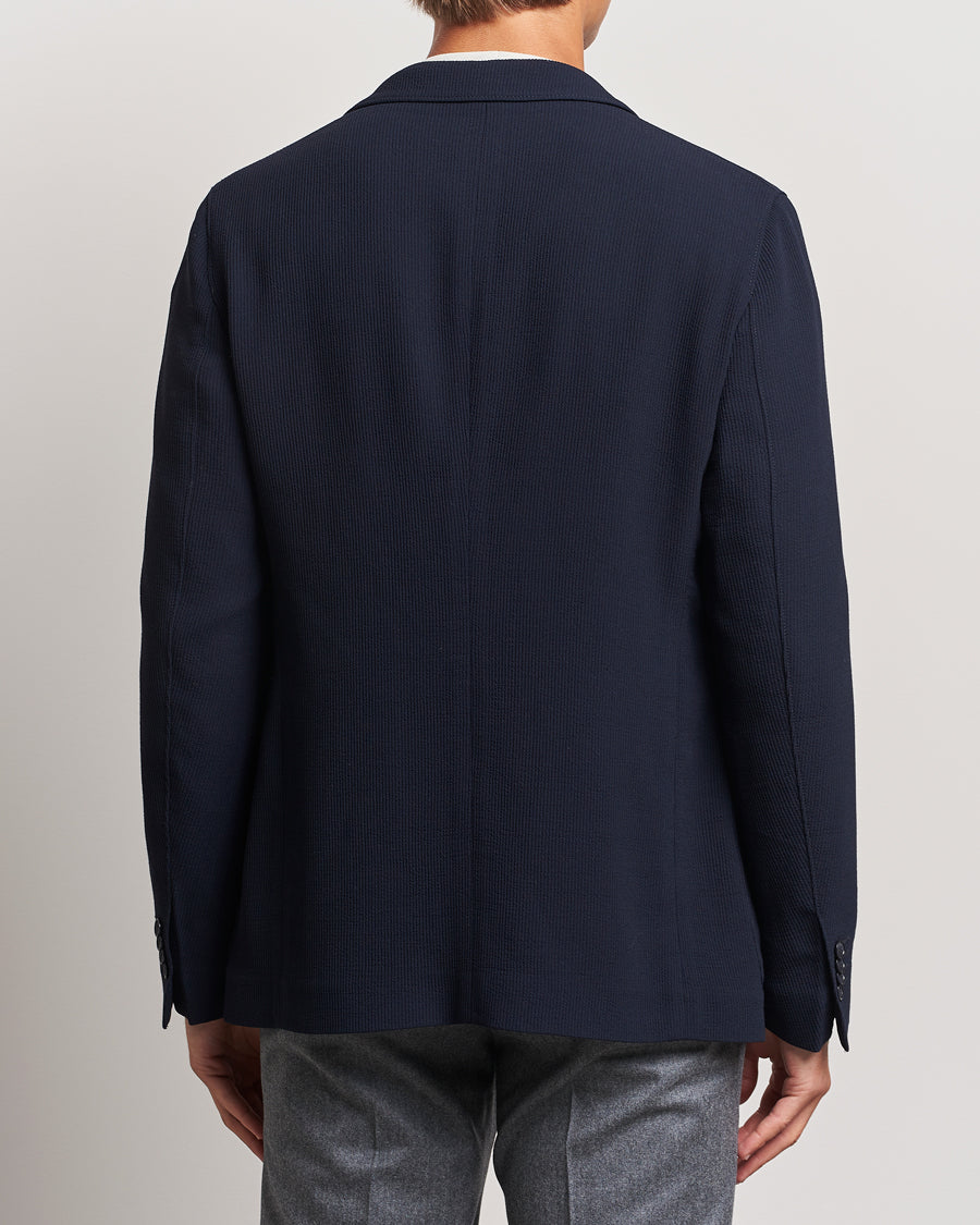 Giorgio Armani Stretch Wool Blazer Navy