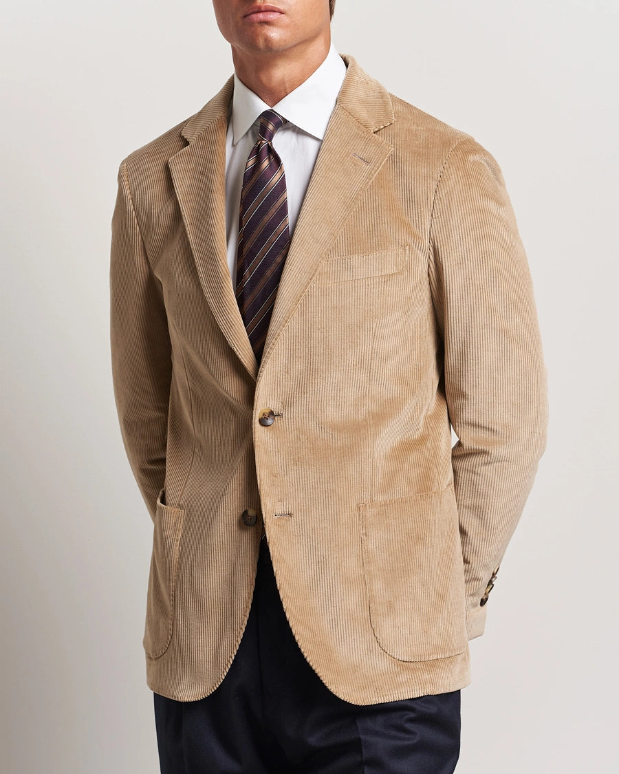 Lardini Corduroy Blazer Beige