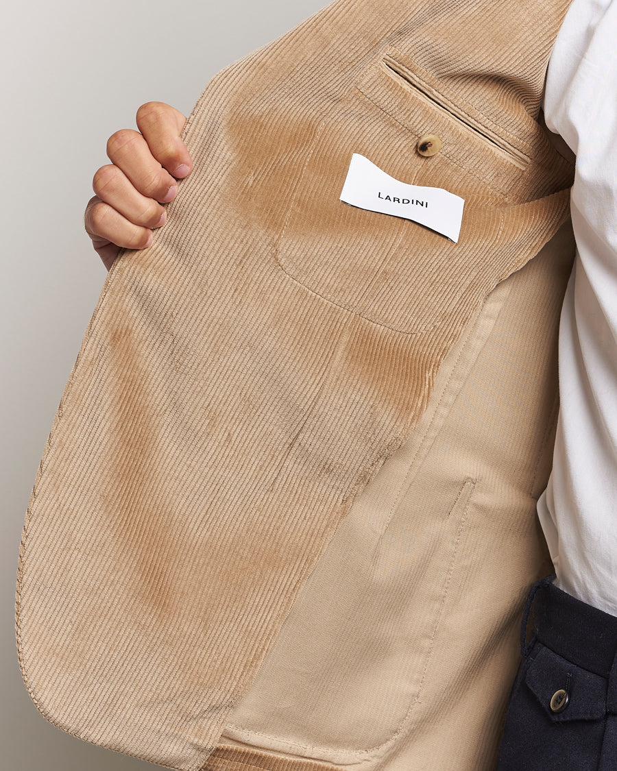 Lardini Corduroy Blazer Beige