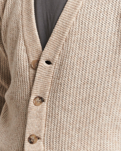 Altea Soft Rib Stich Cardigan Cream