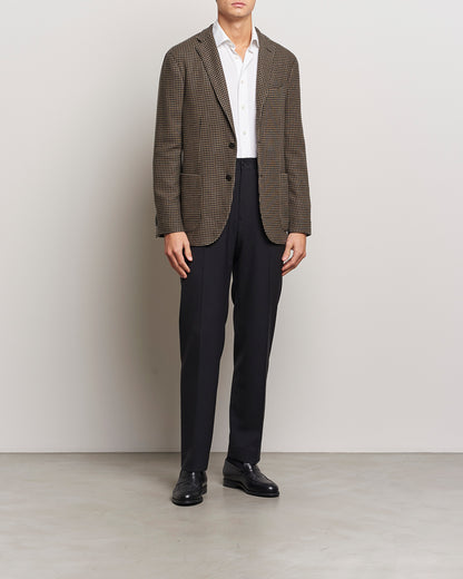 Boglioli K Jacket Houndstooth Wool Blazer Brown