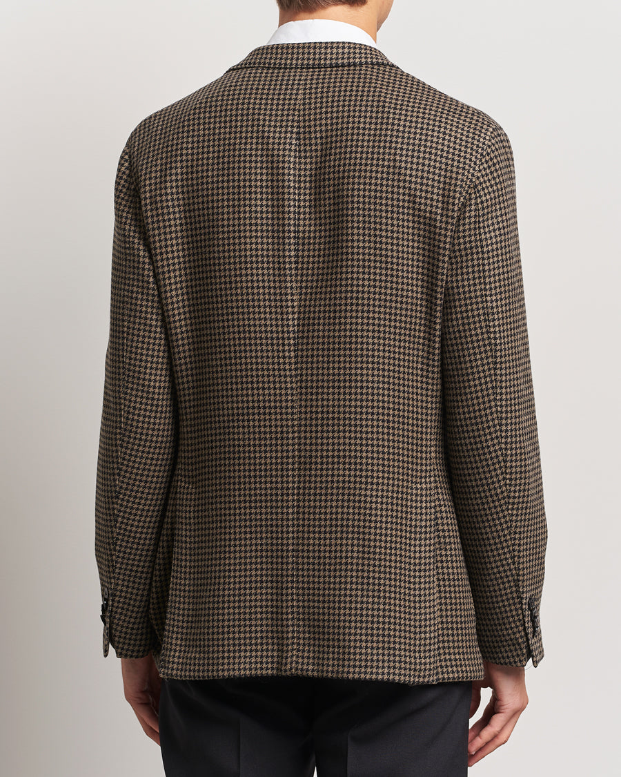 Boglioli K Jacket Houndstooth Wool Blazer Brown