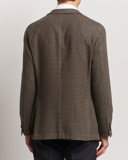 Boglioli K Jacket Houndstooth Wool Blazer Brown