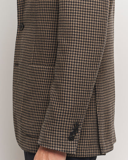 Boglioli K Jacket Houndstooth Wool Blazer Brown