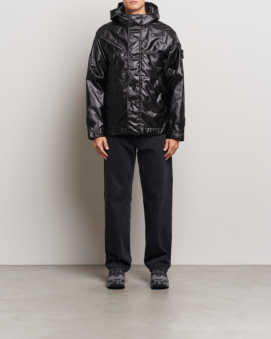 Stone Island Glass Cover-TC Garment Dyed Detach Vest Jacket Black