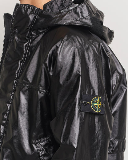 Stone Island Glass Cover-TC Garment Dyed Detach Vest Jacket Black