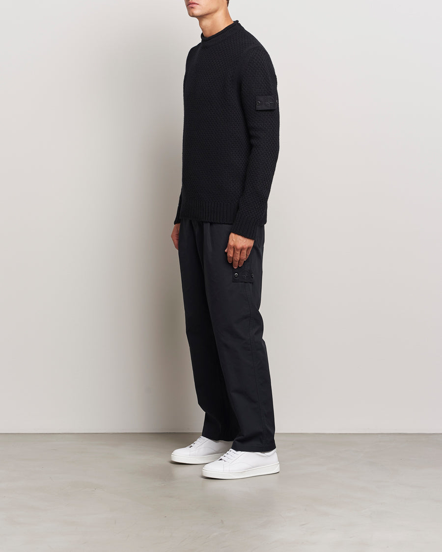 Stone Island Ghost Knitted Geelong Mock Neck Black