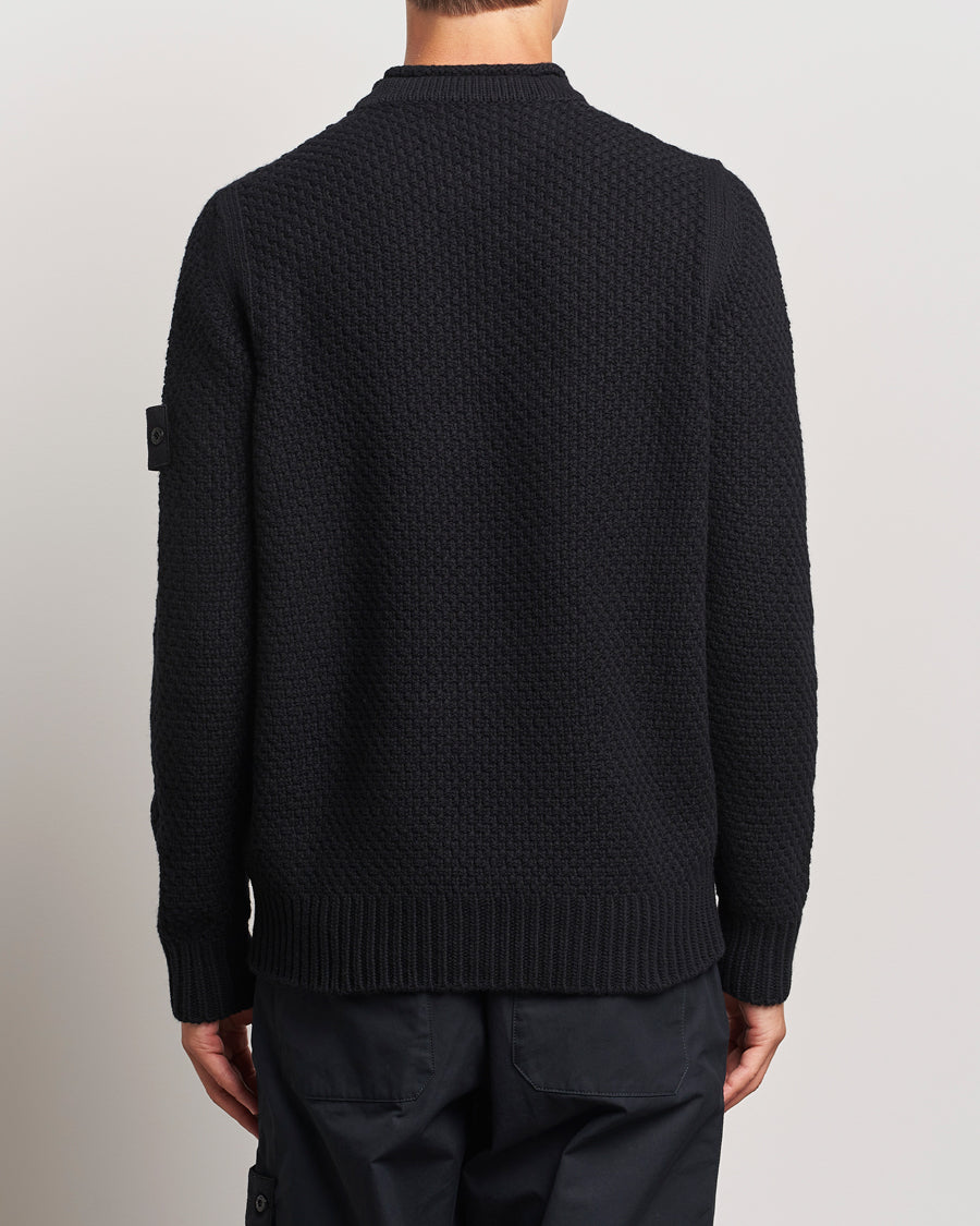 Stone Island Ghost Knitted Geelong Mock Neck Black
