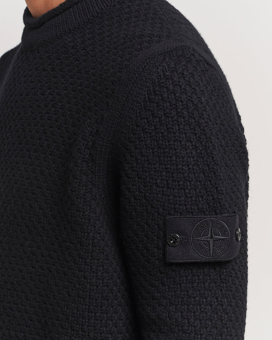 Stone Island Ghost Knitted Geelong Mock Neck Black