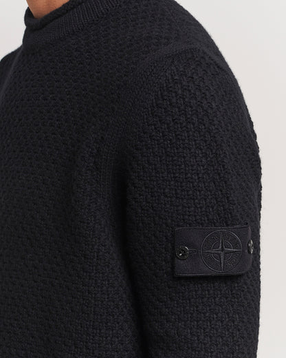 Stone Island Ghost Knitted Geelong Mock Neck Black